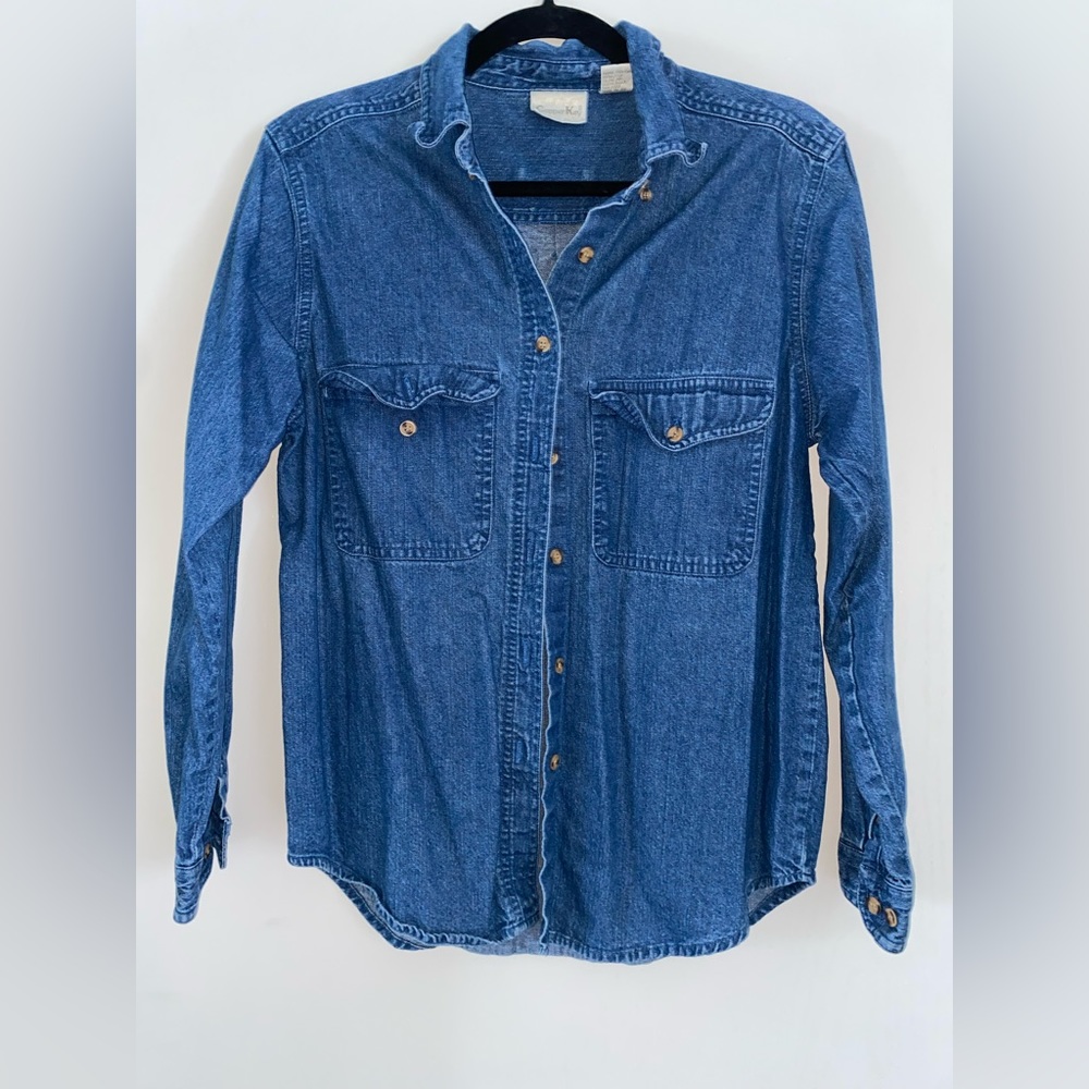 Cooper key denim button up